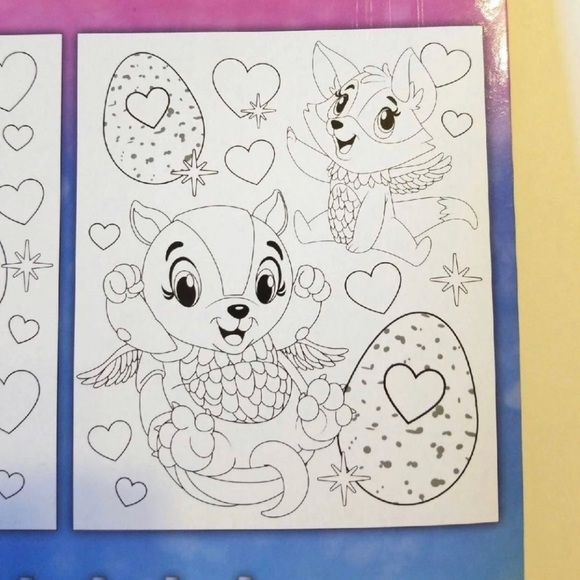 Hatchimals 2 paint posters paints and paintbrush set - Picture 4 of 6